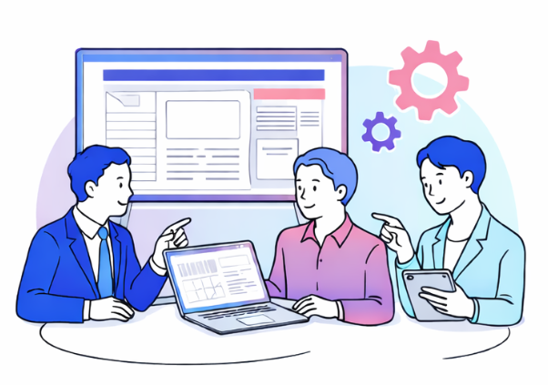 チーム会議のイラスト